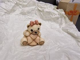 TEDDY PICCOLO CON QUADRIFOGLIO ROSA